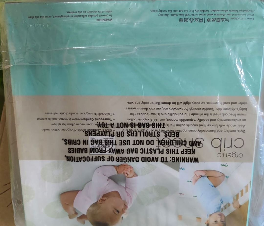 Aden and Anais Organic Crib Sheet Muslin Cotton Babies Kids Baby Nursery Kids Furniture Cots Cribs on Carousell