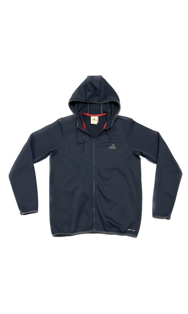 Adidas ClimaWarm Zip Hoodie (Category: Activewear) located in San Carlos City. Submitted by legitupcycleuniqueness (Listing ID 1318375152, Image 1). Description: Legit/ Authentic CR 10/10 Excellent Condition + SF.
