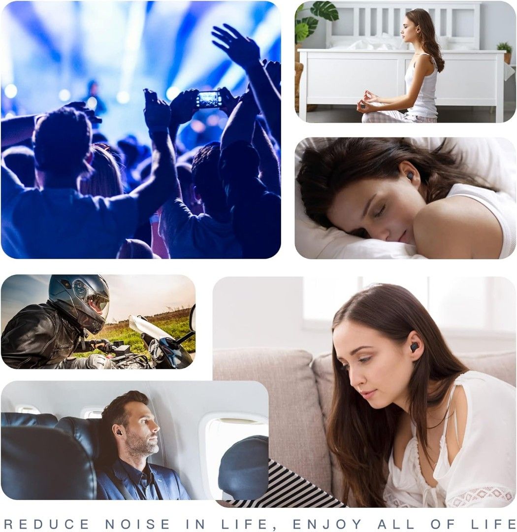 AGPTEK Ear Plugs for Sleep Reusable Ear Plugs for Sleeping Noise Cancelling 35dB Noise Reduction with 4 Ear Tips for Travel Airplanes Concerts 2 Pairs Audio Other Audio Equipment on Carousell