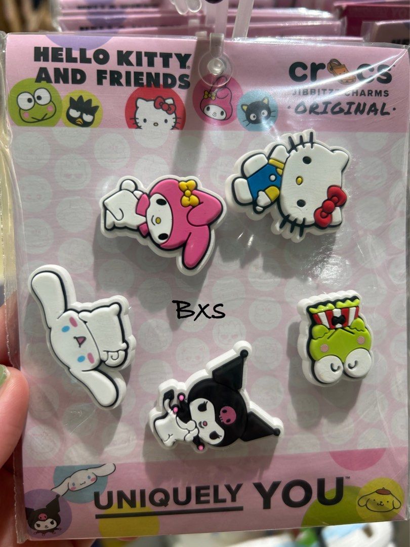 Authentic Crocs Jibbitz charm accessory Sanrio Kuromi Cinnamoroll my melody hello kitty Keroppi Kerokerokeroppi Women s Fashion Watches Accessories Other Accessories on Carousell