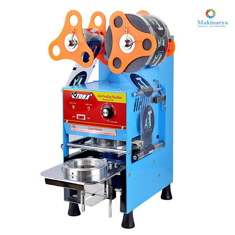 Automatic Cup Sealer Machine (Category: Other Kitchen Appliances) located in Manila. Submitted by makinaryageneral.merchandise (Listing ID 1150890361, Image 2). Description: With Counter Price 14000.00 Without Counter Price 13500.00 Model: ET-A9 Brand Name: Eton Power: 350w Output: 300-400cups/hr. Cup Diameter: 9.5cm Cup Height 12cm 1. Easy to use 2. Easy to Clean 3. High Quality 4. Easy and simple temperature setting 5. Adjustable and flexible c