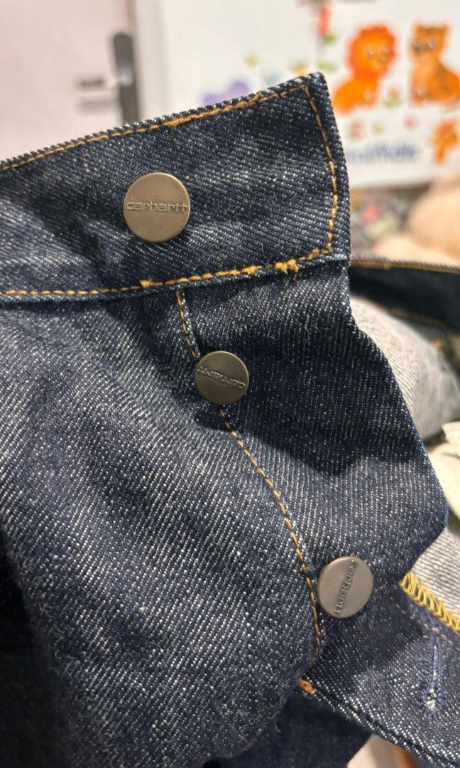 Carhartt Selvedge Denim Fesyen Pria Pakaian Bawahan di Carousell