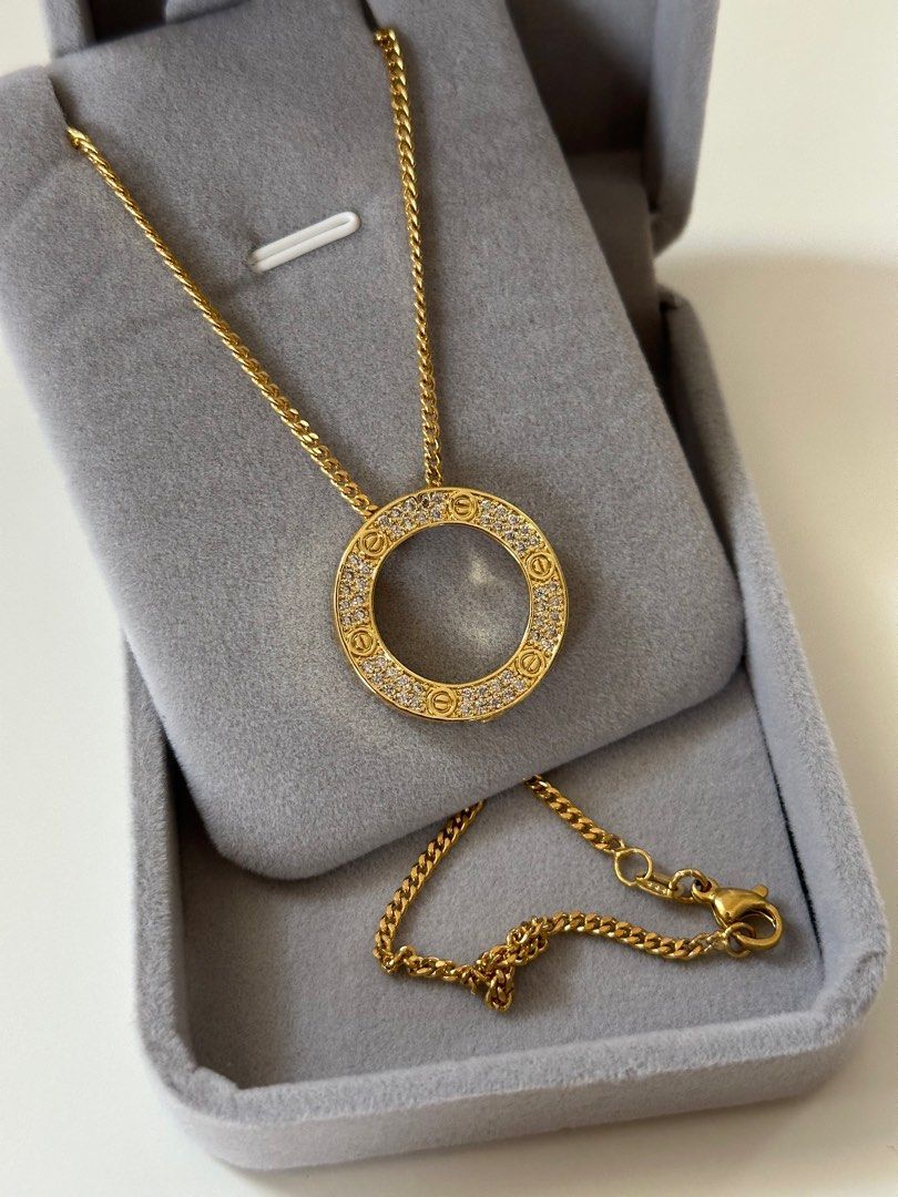 Cartier Love Necklace Women s Fashion Jewelry Organizers Necklaces on Carousell