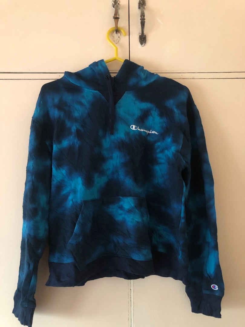 Champion tie dye hoodie Men s Fashion Coats Jackets and Outerwear on Carousell
