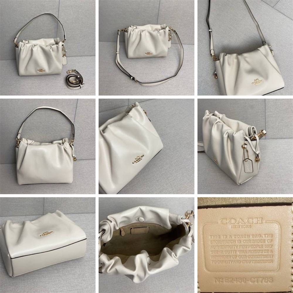 Faye Large Shoulder Bag Chalk Coach