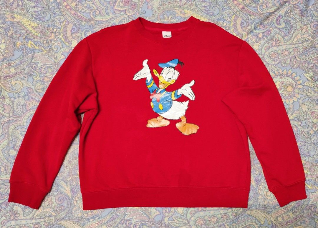 Red donald duck sweater store