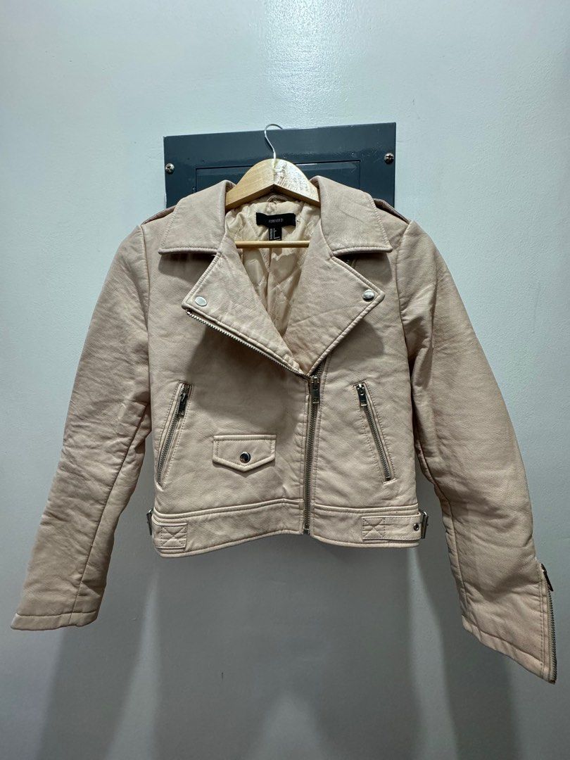 Leather jacket with patches forever 21 online