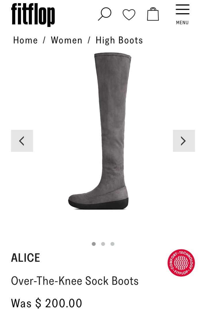 Fitflop suede over the knee boots Carousell