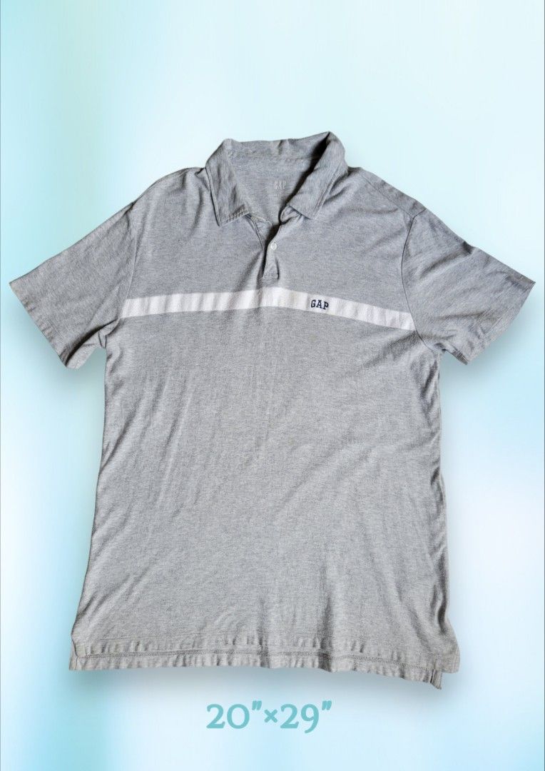 GAP polo shirt (Category: Tshirts & Polo Shirts ) located in General Santos City (Dadiangas). Submitted by hoverfinds (Listing ID 1318314586, Image 1). Description: dimes 20"×29" color rate 9.5/10 Php 300shipped.