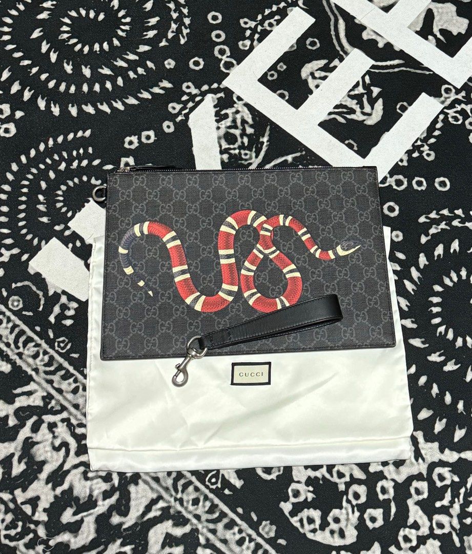 Gucci snake clutch bag deals