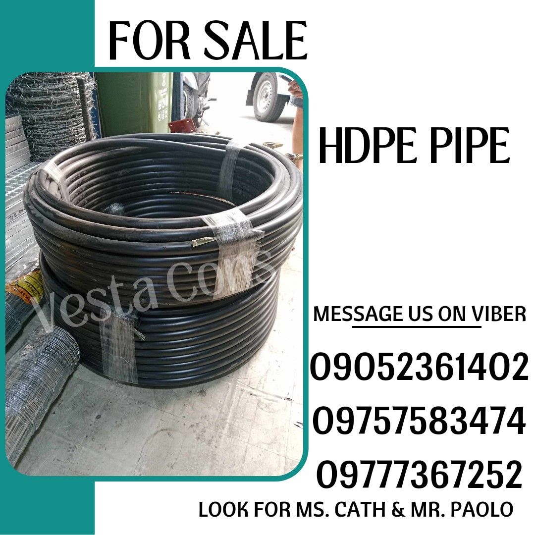 HDPE PIPE (Category: Construction Tools & Equipment) located in Manila. Submitted by cathvesta_sales (Listing ID 1318269175, Image 1). Description: .