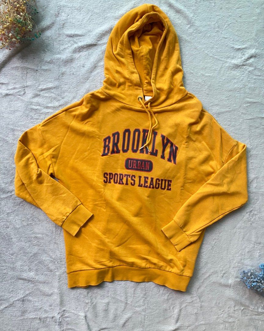 Yellow brooklyn hoodie cheap