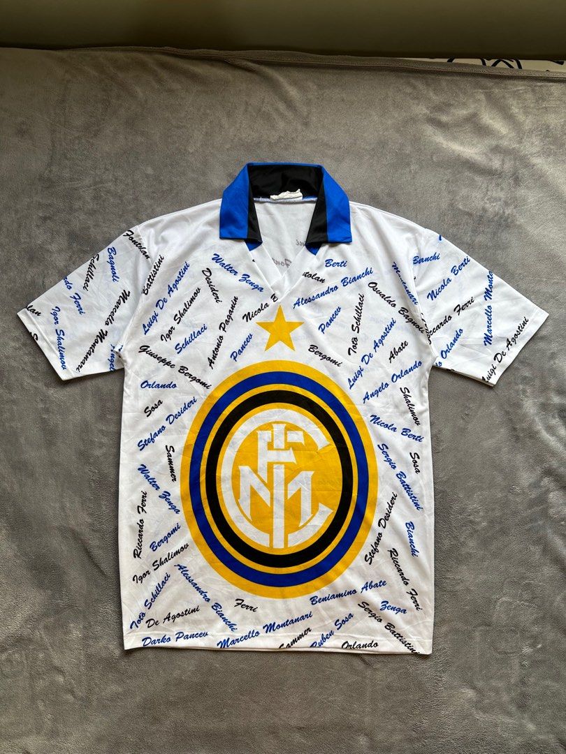 Inter Milan AOP Football Jersey (Category: Tshirts & Polo Shirts ) located in Mabalacat. Submitted by shiroe14 (Listing ID 1318327962, Image 1). Description: 21x29.5 no issue.