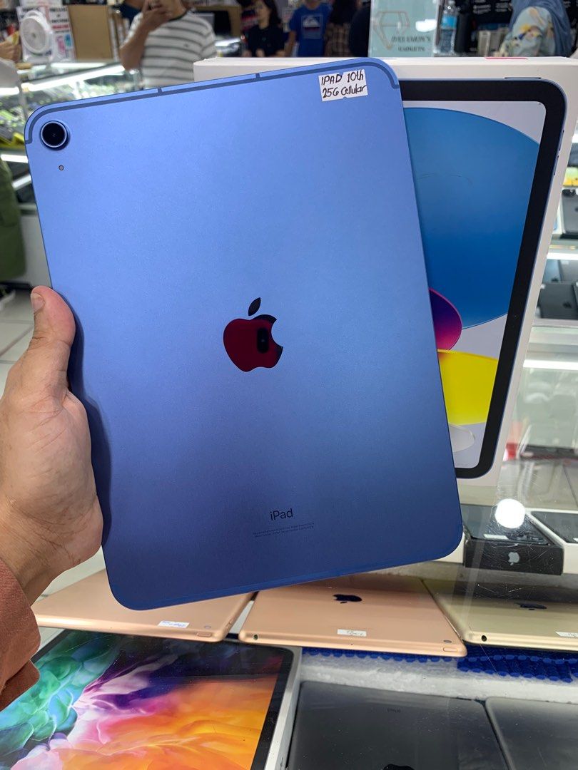 iPad 10th Gen. (256gb) Wifi + Cellular (Category: iPad) located in Manila. Submitted by arzillah (Listing ID 1318389189, Image 1). Description: iPad 10th Generation 256gb Wifi + Cellular Ntc approve Complete package Slightly use No dents No scratches No issues All working Open for COD/COP + SF Manila area (sameday delivery) Province area (via LBC) required DP to avoid cancellations Physical store: Greenhills Shopping Center, 2ndfloor, stall#: Ai 