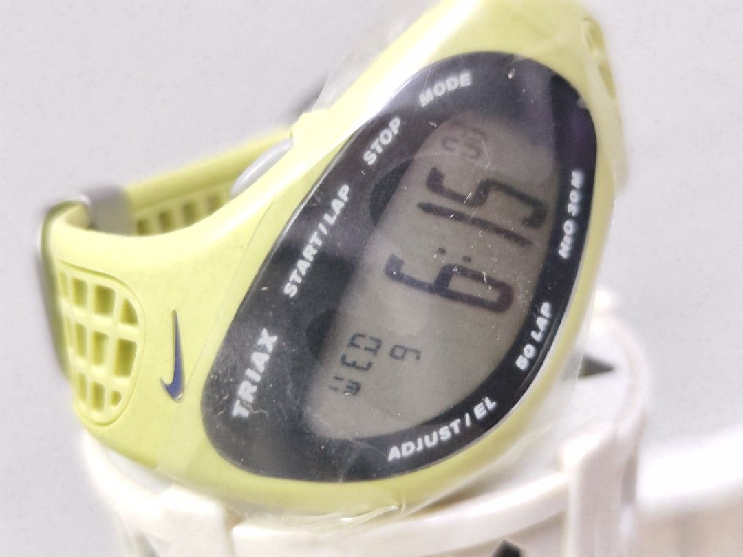 Nike Triax Fury Watch Sports Men's Wristwatch Black Yellow