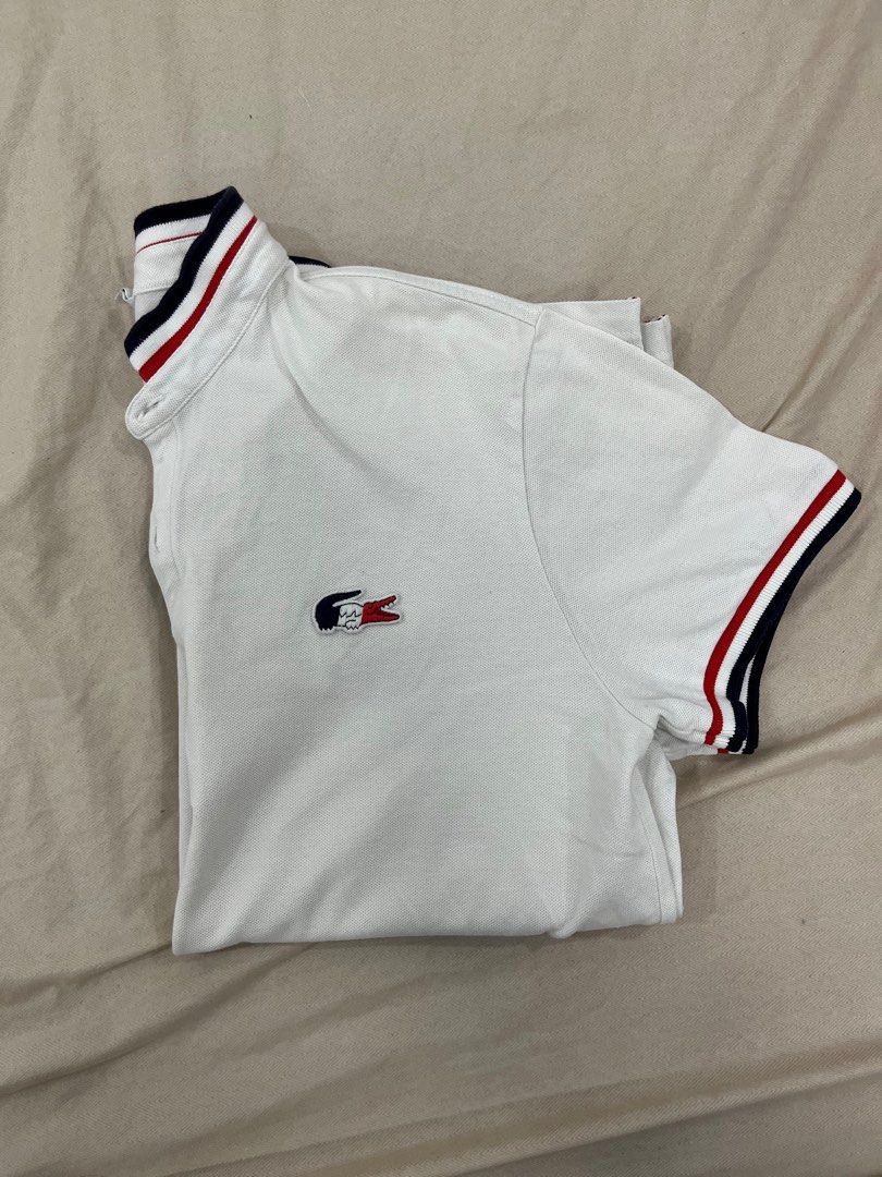 Lacoste Tricolor Chinese Collar Men s Fashion Tops Sets Tshirts Polo Shirts on Carousell