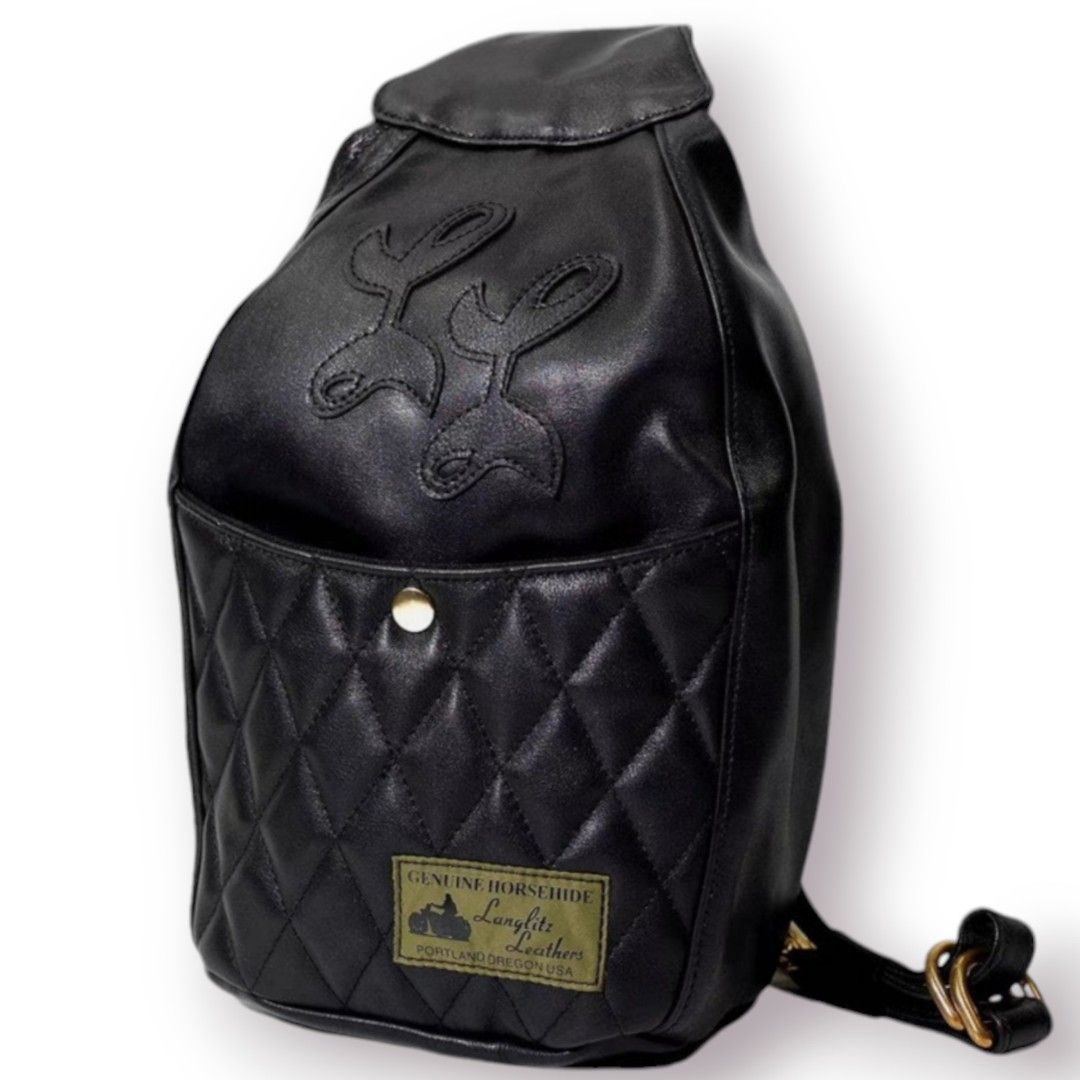 Langlitz Leathers Padded One Shoulder Bag, Men's Fashion Langlitz Leathers Padded One Shoulder Bag, Men's Fashion