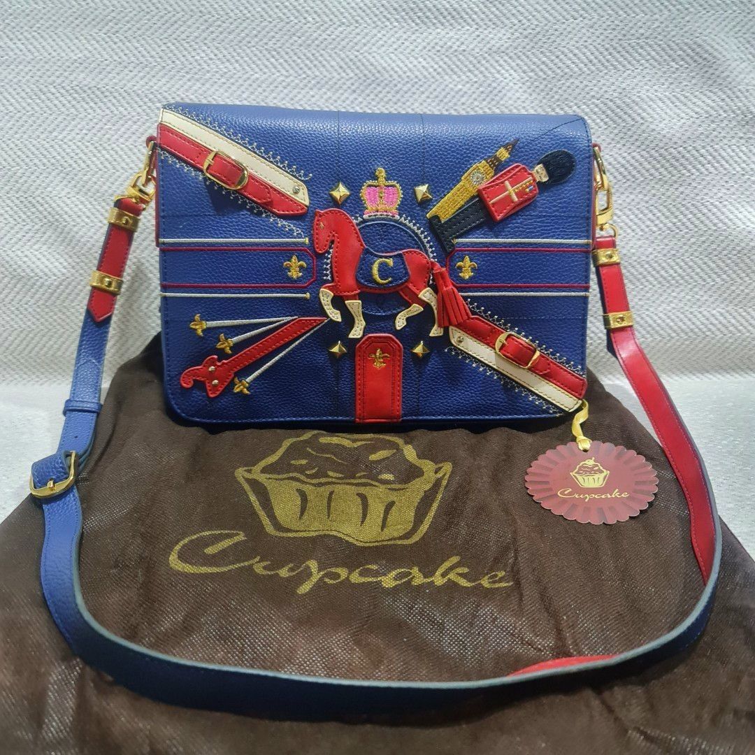 Lapalette Cupcake Limited Design England Union Jack Sling Bag from Korea