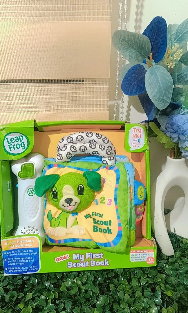 Leapfrog My First Scout Book (Category: Children's Books) located in Quezon City. Submitted by mhoniqvela04 (Listing ID 1318350000, Image 1). Description: Guaranteed Original💯 Mall pullout toy✅ 50-70% OFF to original price✅ 100% Working✅.