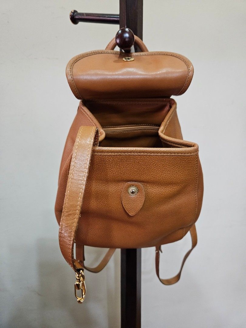 Longchamp backpack tan hot sale