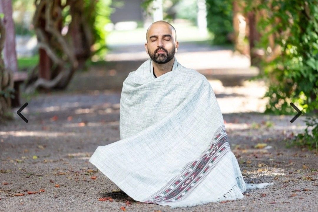 Meditation Shawl Blanket Vegan Wool Prayer Women s Fashion Coats Jackets and Outerwear on Carousell