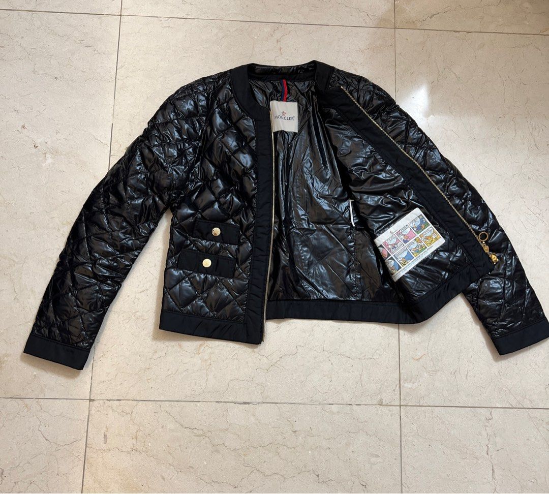 Moncler black down on sale
