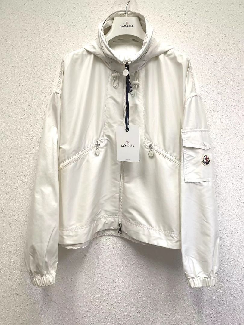 Moncler windbreaker white top