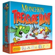 Munchkin treasure hunt Board Game (Category: Board Games & Puzzles) located in Quezon City. Submitted by whizdepot (Listing ID 1318276766, Image 1). Description: Munchkin Treasure Hunt is a fun board game for up to six players, ages 6 and up – now everyone in the family can be a Munchkin! Treasure Hunt comes with a board, two custom six-sided dice, 96 colorful cards, four blank cards (so you can write your own!), six character standees, and a rul