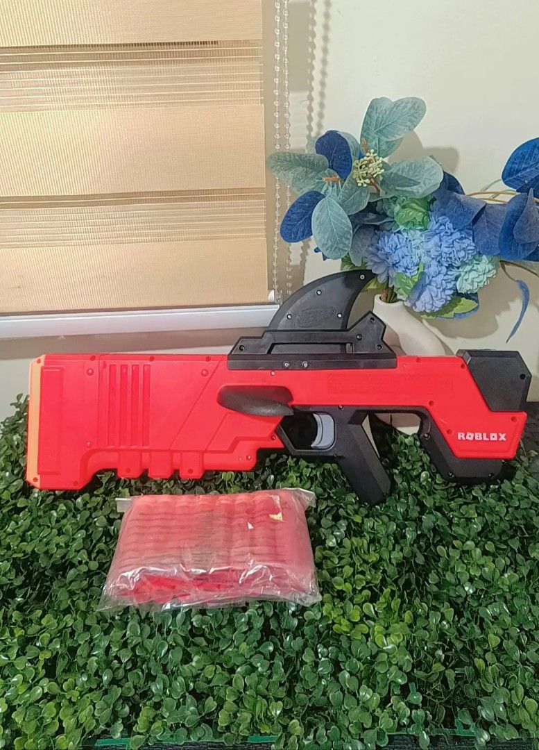 Nerf Gun Roblox Legit (Category: Action & Battle Toys) located in Quezon City. Submitted by mhoniqvela04 (Listing ID 1318348583, Image 1). Description: Guaranteed Original💯 Mall pullout toy✅ 50-70% OFF to original price✅ 100% Working✅ With free bullets✅.
