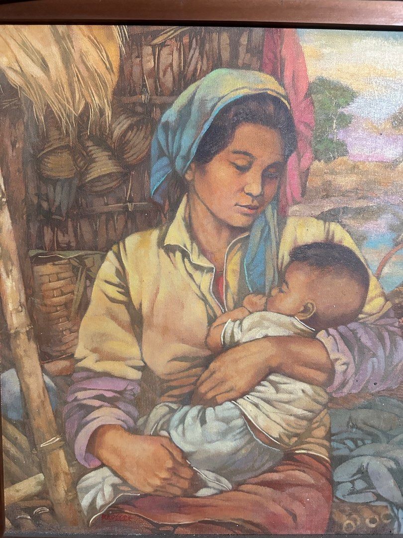 Old Mother & Child painting (Category: Art & Prints) located in Quezon City. Submitted by anjherga27 (Listing ID 1318328289, Image 3). Description: .