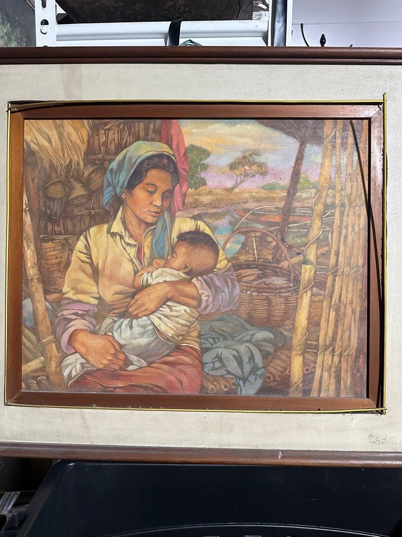 Old Mother & Child painting (Category: Art & Prints) located in Quezon City. Submitted by anjherga27 (Listing ID 1318328289, Image 2). Description: .
