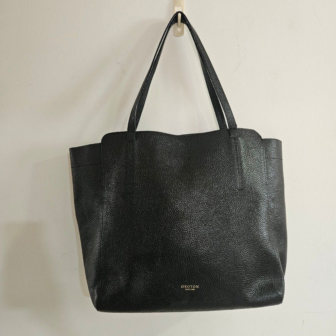 Oroton Avalon medium tote black