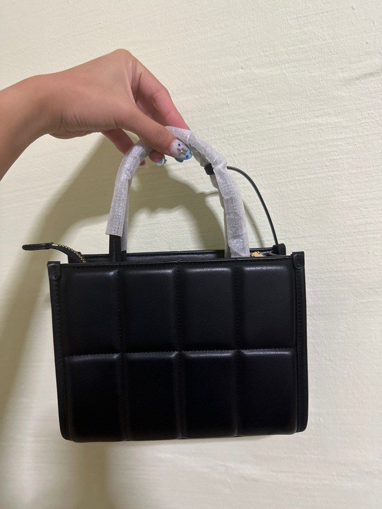 Pedro black mini quilted bag