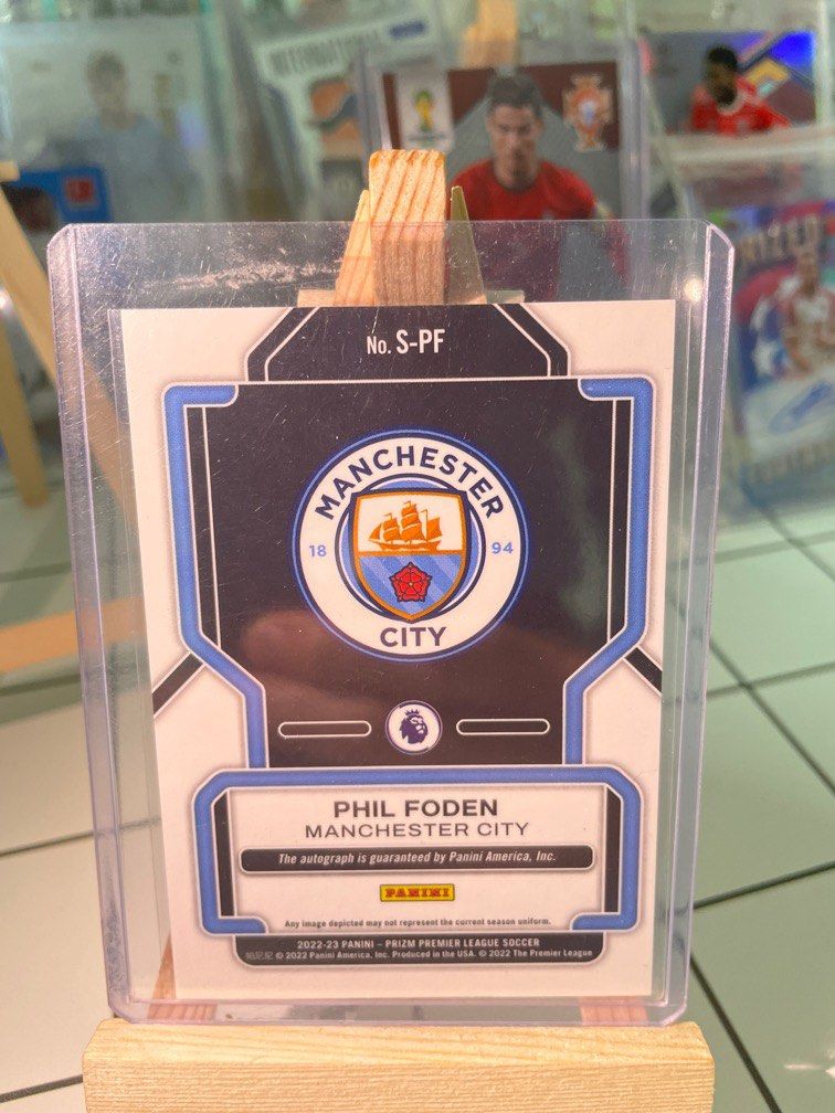 Phil Foden auto Panini Prizm Man City England Bellingham Haaland 