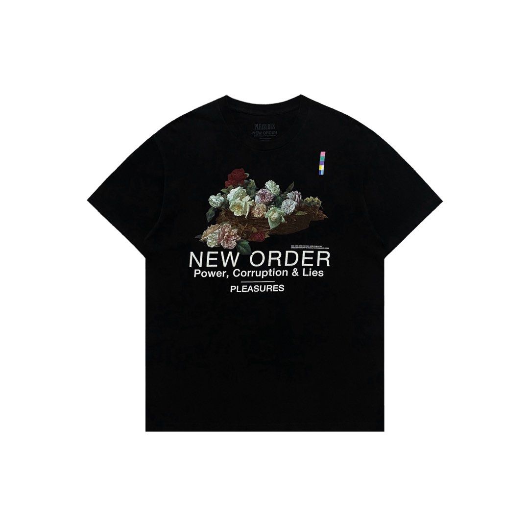 Pleasures x New Order T-shirt, Fesyen Pria, Pakaian , Atasan