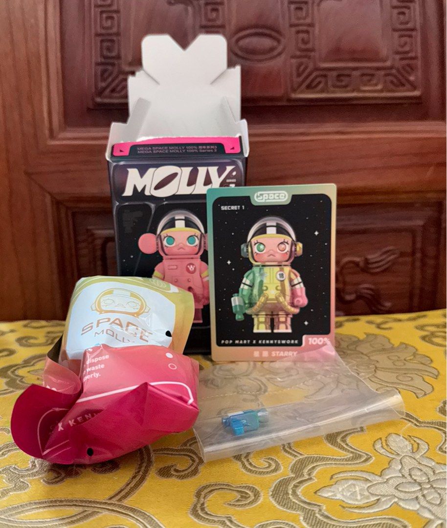 POPMART Space Molly 100% V 3 Super Secret 1 ( Starry), Hobbies