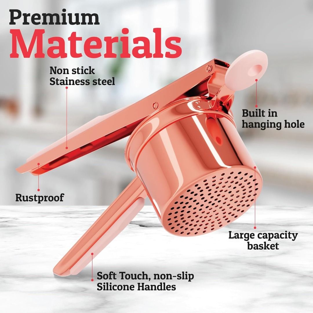 Copper potato ricer sale