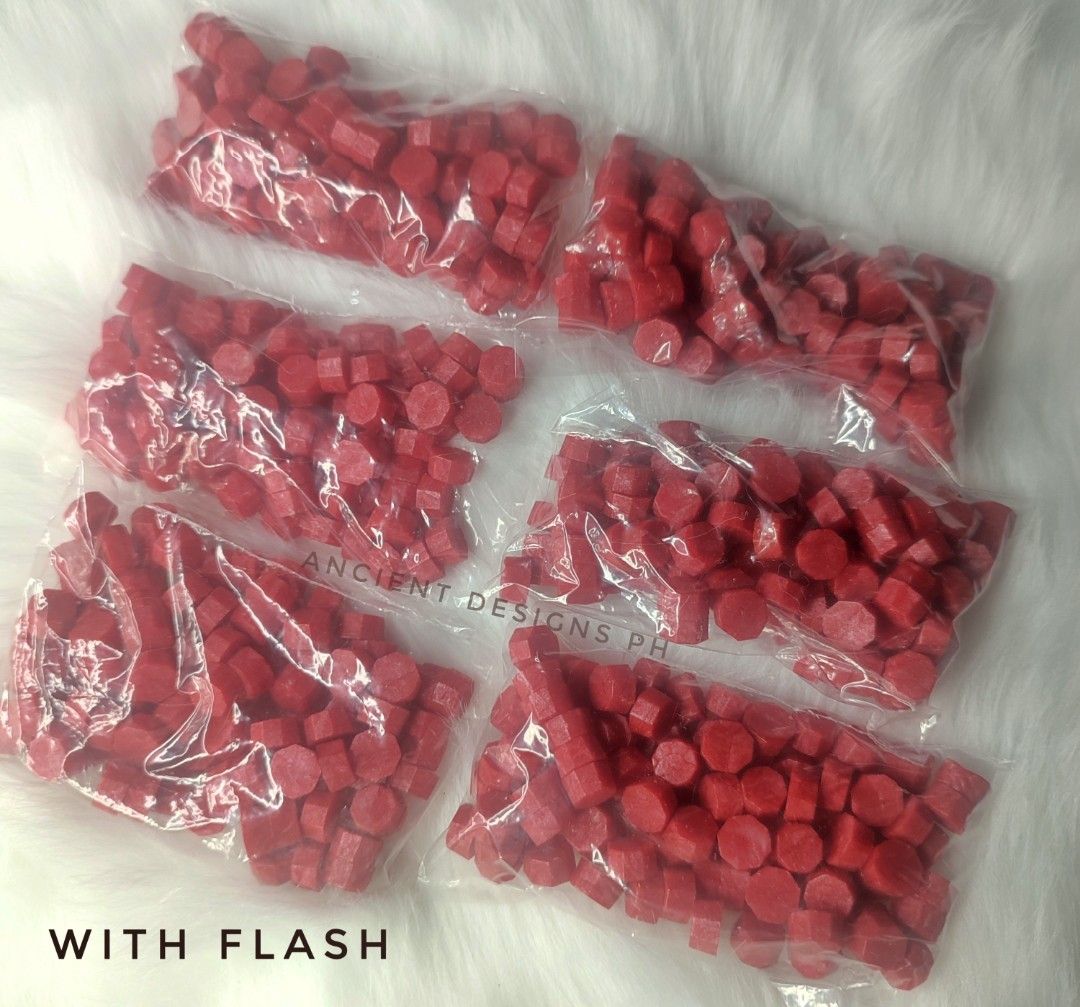 Red Wax Seal (Category: Craft Supplies & Tools) located in Makati City. Submitted by ancientph (Listing ID 1318318863, Image 3). Description: Sealing wax beads are designed for use with a wax spoon. Sealing wax is perfect for wedding invitations, journalling usages and more! To use, place 2-3 beads and put it under a candle/heat source to melt the wax beads. Price: 105 Location: Makati City MOP: Gcash, Paypal, Bank transfer #WaxsealPH #AncientDes