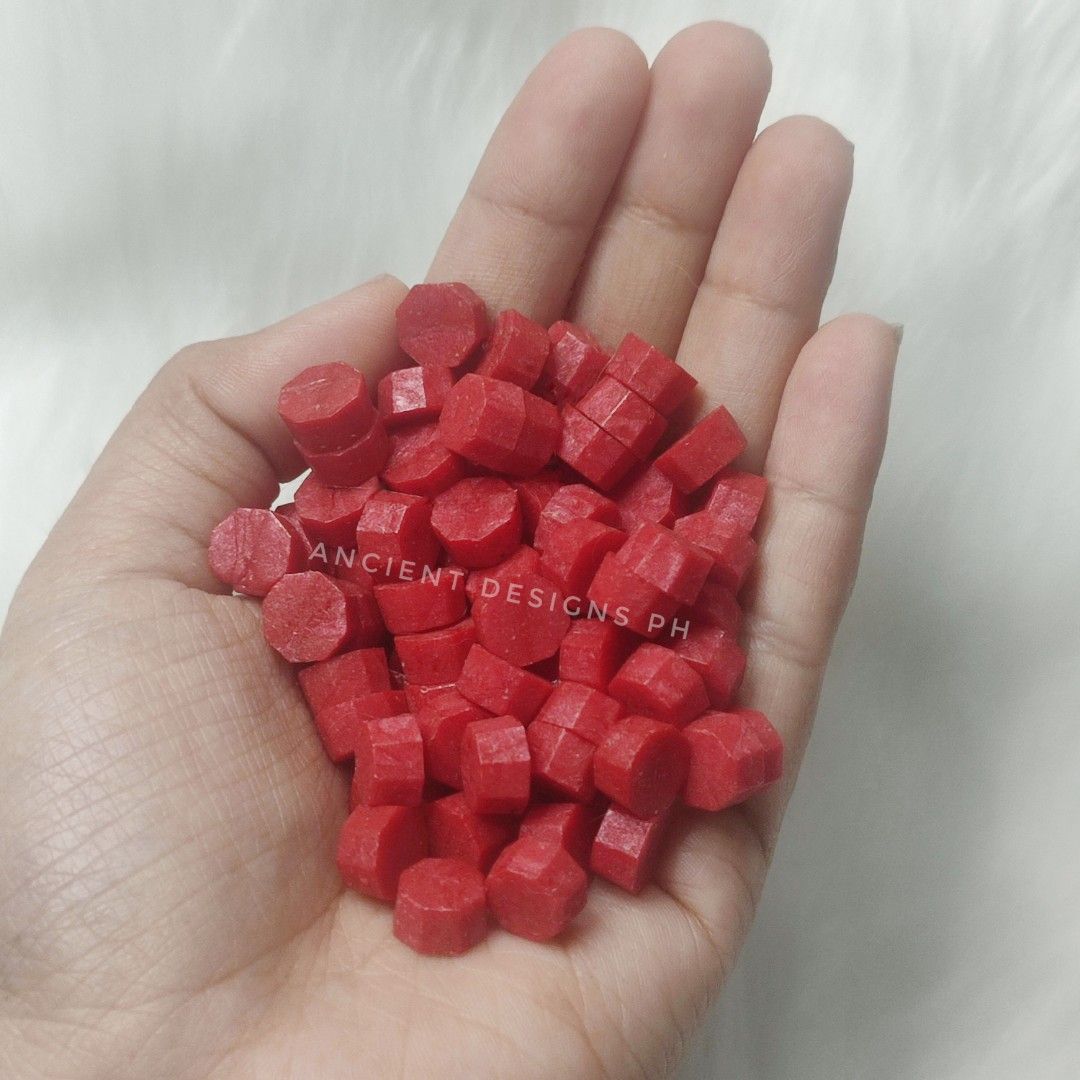 Red Wax Seal (Category: Craft Supplies & Tools) located in Makati City. Submitted by ancientph (Listing ID 1318318863, Image 2). Description: Sealing wax beads are designed for use with a wax spoon. Sealing wax is perfect for wedding invitations, journalling usages and more! To use, place 2-3 beads and put it under a candle/heat source to melt the wax beads. Price: 105 Location: Makati City MOP: Gcash, Paypal, Bank transfer #WaxsealPH #AncientDes