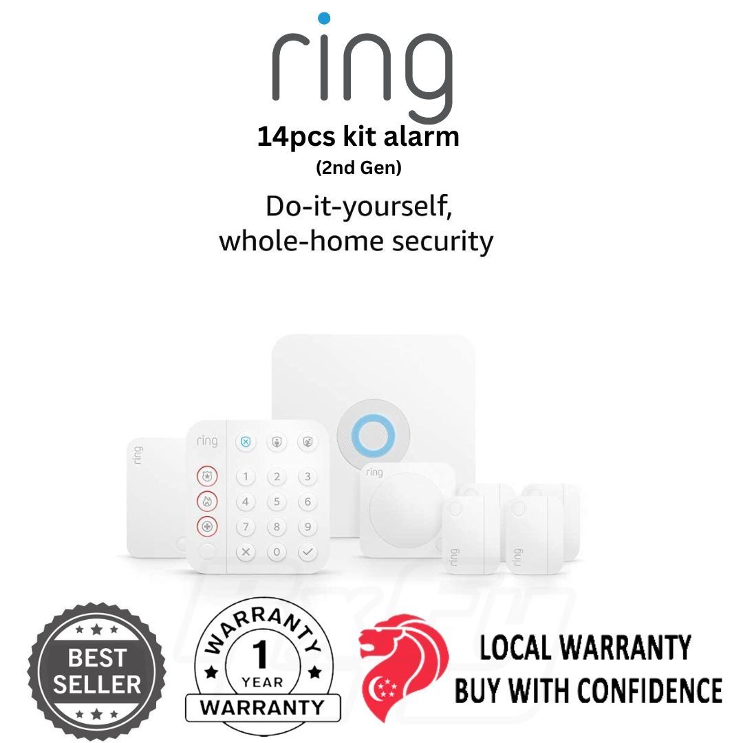 thumbnail image 2 of Ring Alarm Pro (2nd Gen) 14-Piece Home Security System – 2 Cameras, White, Works With Alexa & Apple HomeKit 2 of 6