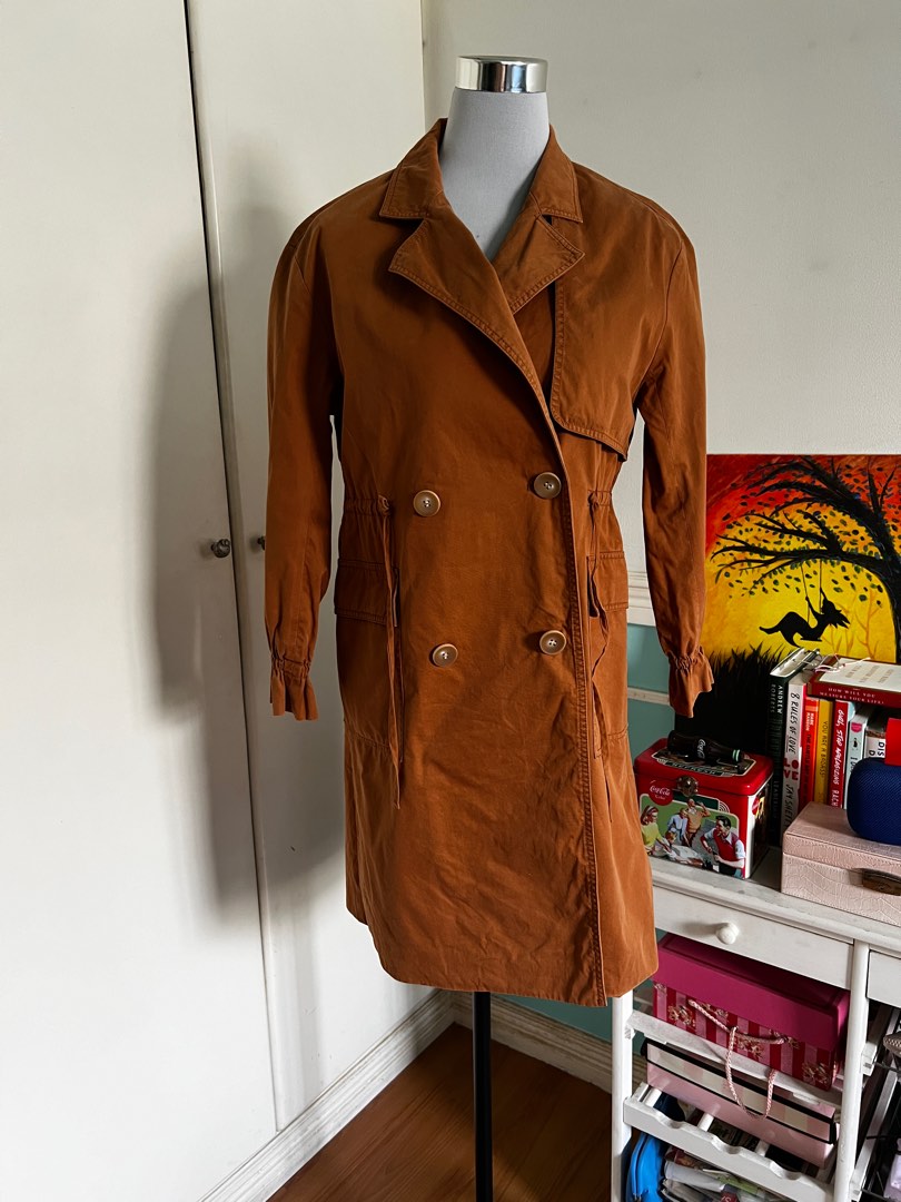 Rust Trenches Rust Trench Coat, Women's Fashion, Coats, Jackets and Outerwear on ...