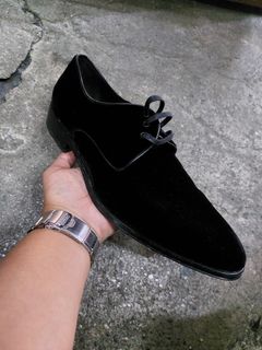 Vtg Salvatore Ferragamo‎ “Caronte” black Oxford style slip on dress shoes Ferragamo shoes for men For Sale | Dress Shoes | Carousell  main image 4