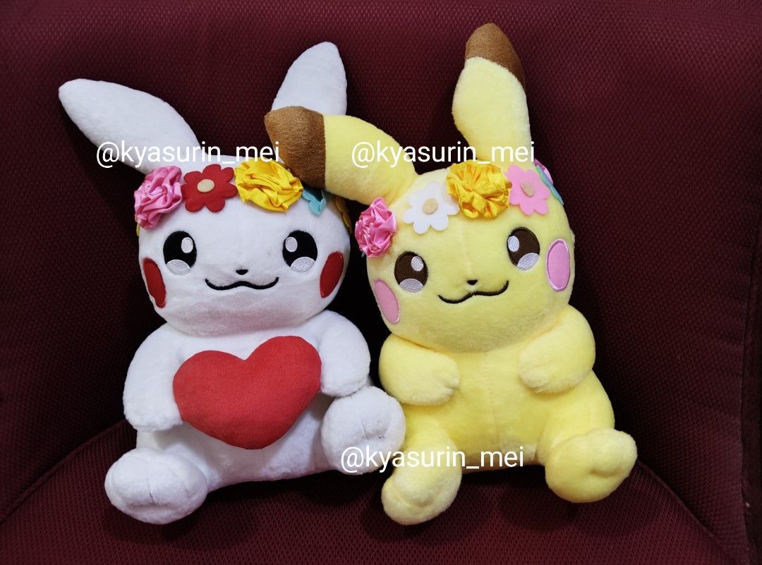Flower crown pikachu plush discount