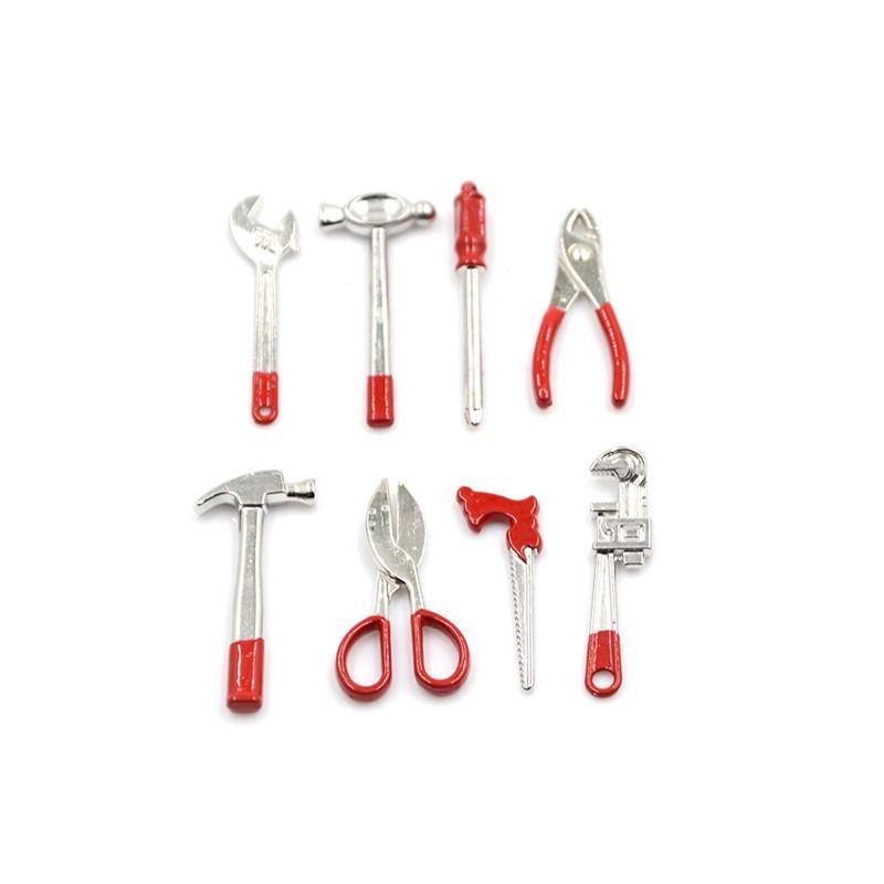 Set of 1:12 Scale Miniature Hand Tools (Category: Construction Tools & Equipment) located in Quezon City. Submitted by tindanibeandeng (Listing ID 1318430918, Image 2). Description: Set of 1:12 Scale Miniature Hand Tools Approximately 3cm Includes: 1 Claw Hammer 1 Ball Hammer 1 Plier 1 Adjustable Wrench 1 Pipe Wrench 1 Phillips Screwdriver 1 Scissors 1 Compass Saw.