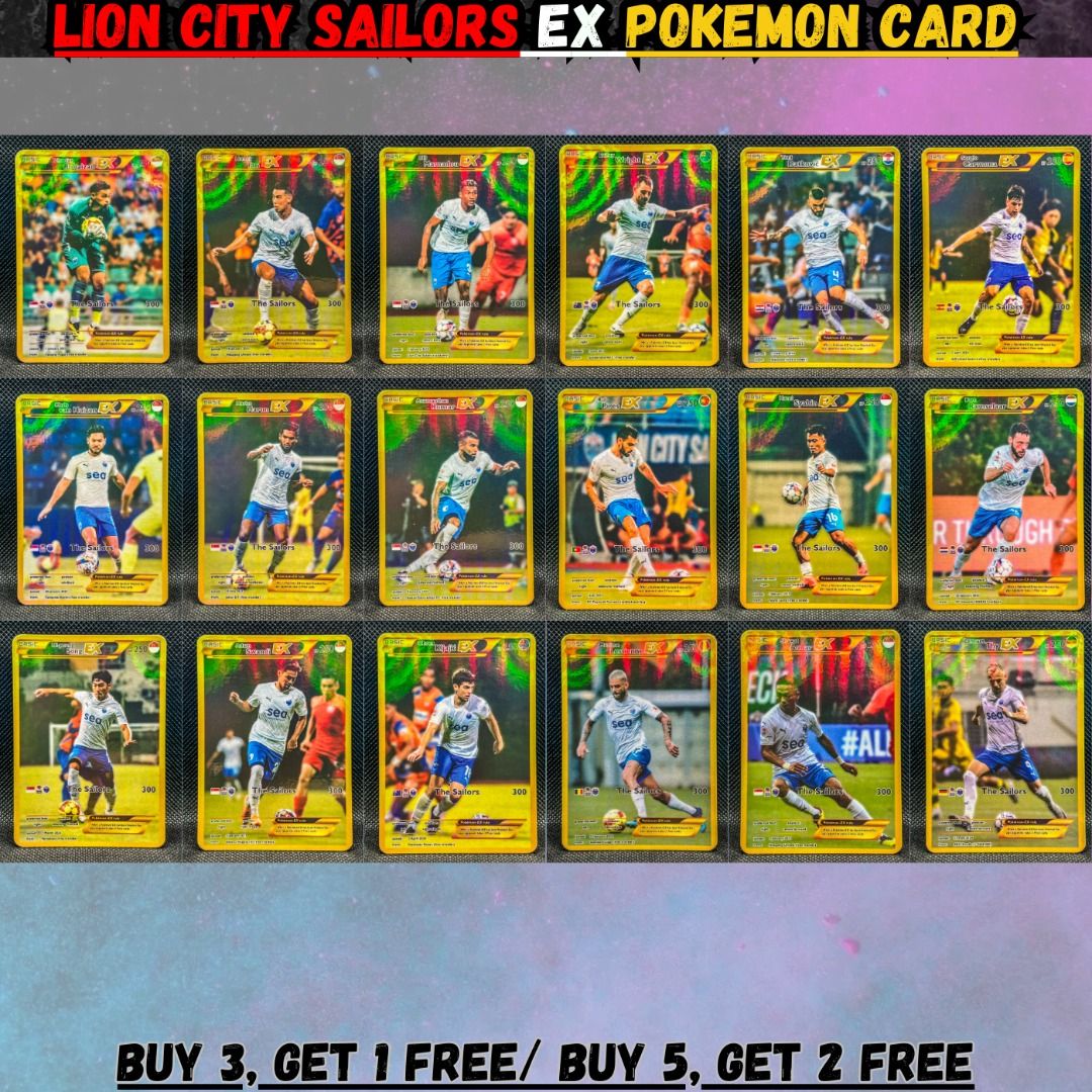 SPL: Lion City Sailors EX Pokemon, Hobbies & Toys, Toys & Games on Carousell