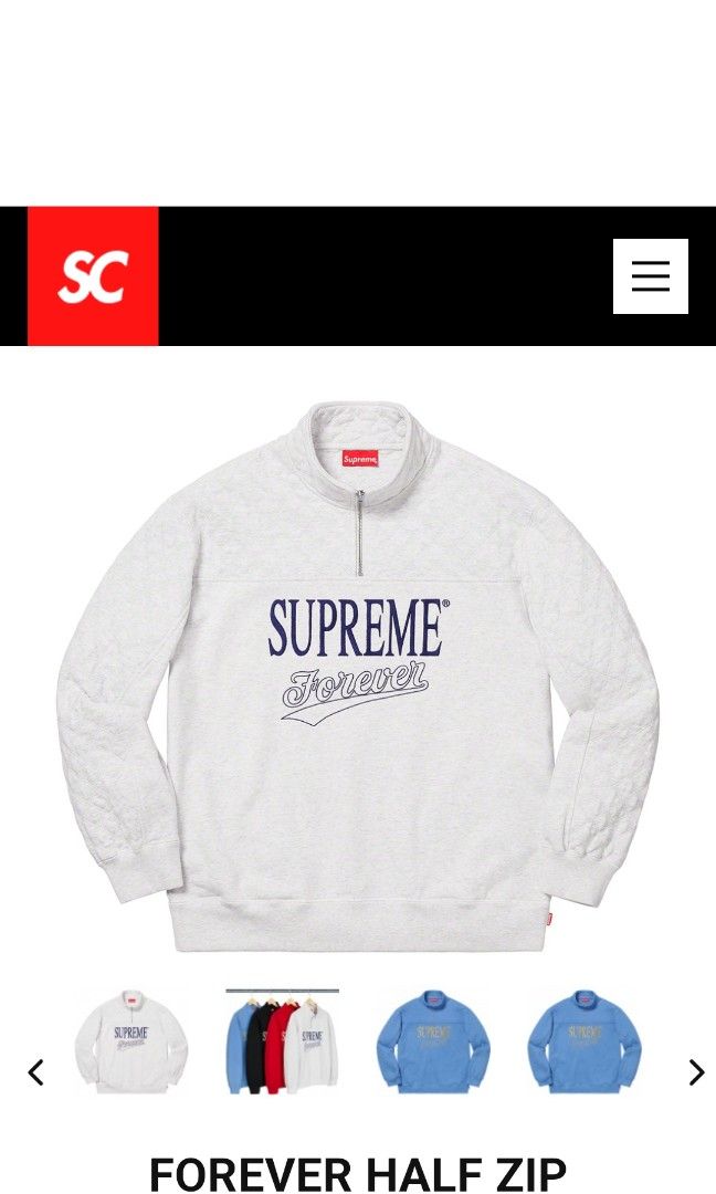 Supreme forever half zip sweatshirt online