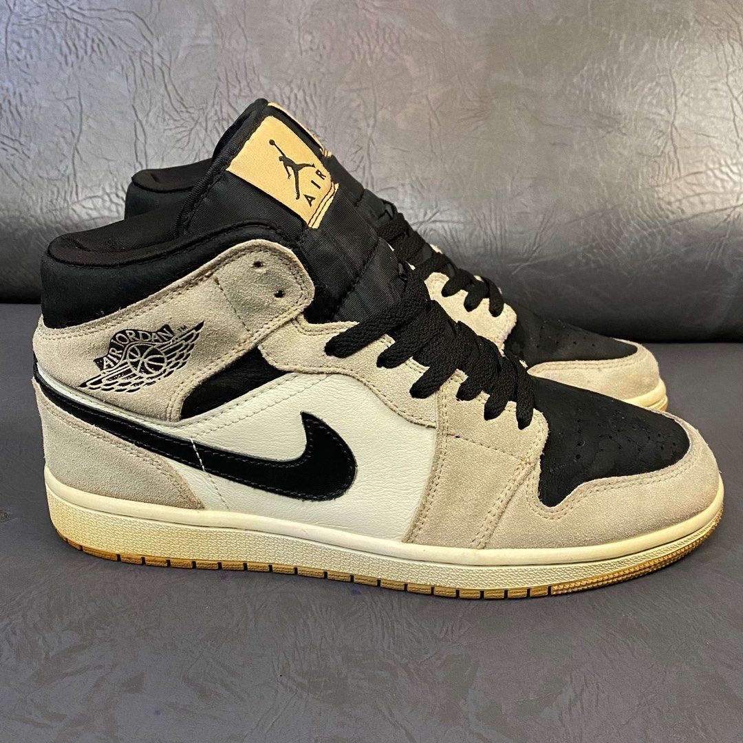 Sz40,5 Nike Air Jordan Mid Barely Orange Sepatu Second, Fesyen