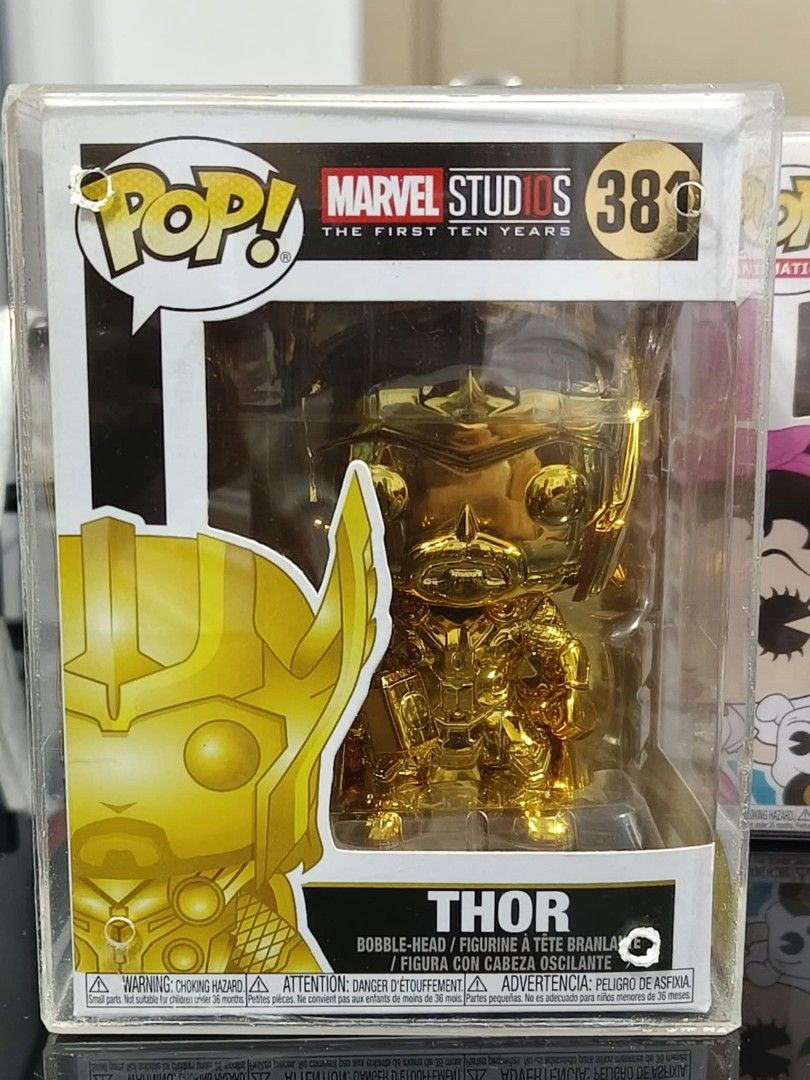 Thor Funko Pops (Category: Designer & Blind Box Toys) located in Pasig City. Submitted by ogayonvanessa.1 (Listing ID 1318278083, Image 2). Description: Thor Funko Pops #1041 = 500 #381 slight dent box = 300.