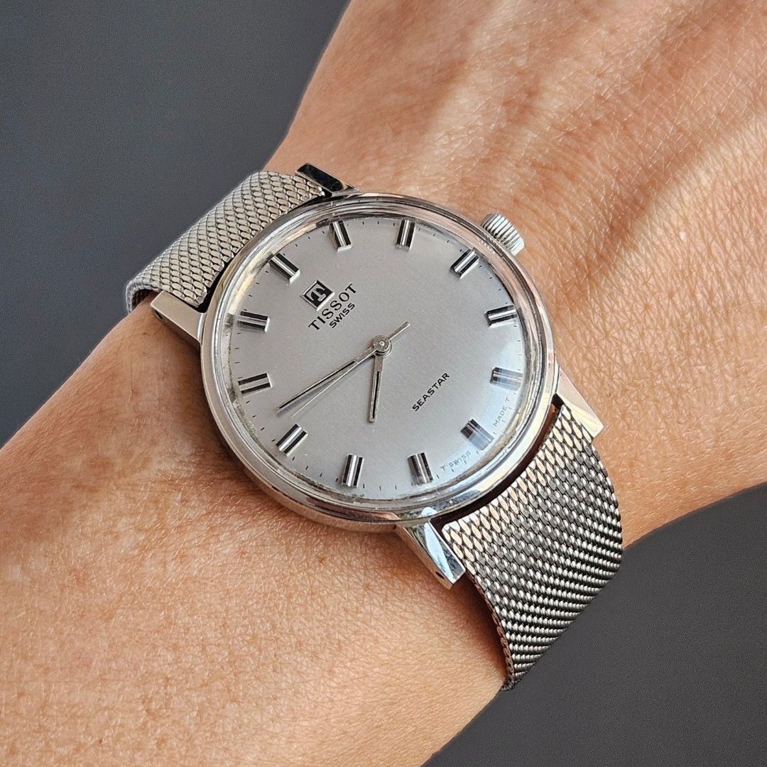 TISSOT SEASTAR MANUAL WIND MESH BRACELET CAL 781 1 Men s Fashion Watches Accessories Watches on Carousell