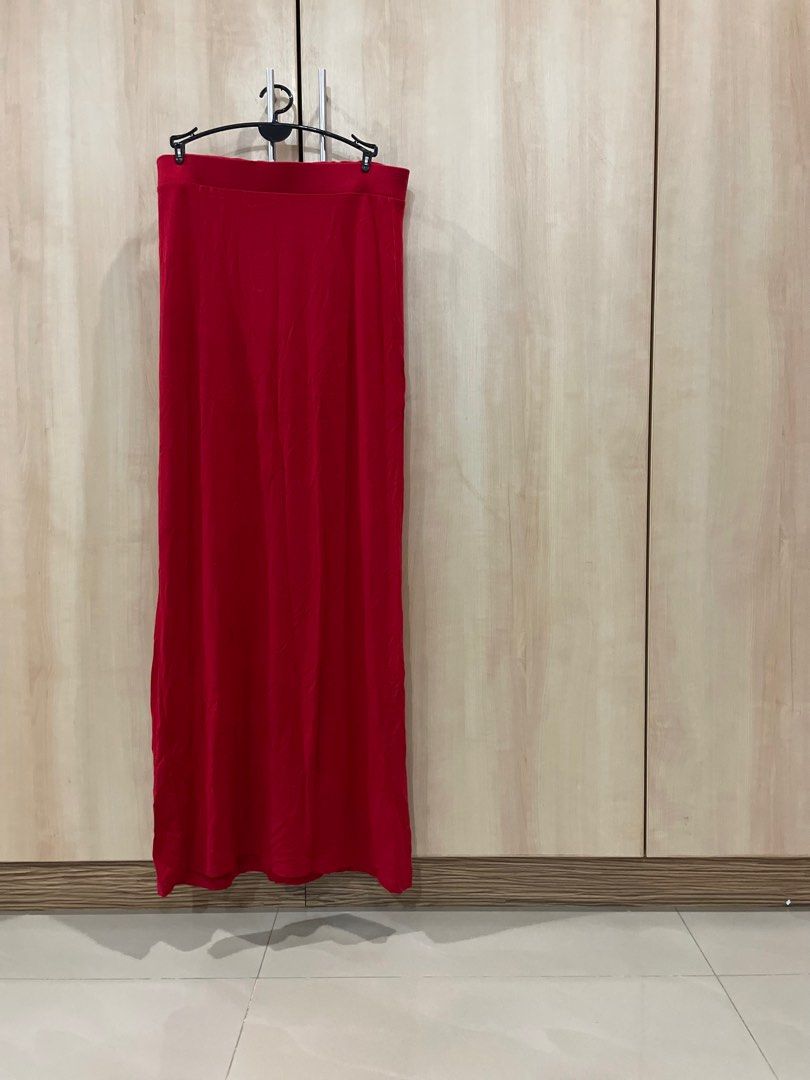 Topshop red maxi skirt outlet